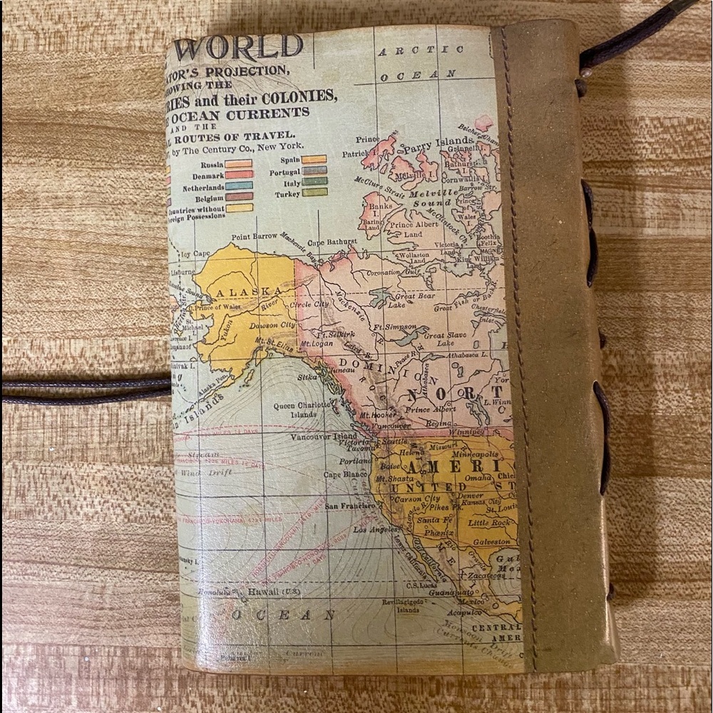 Map of the world adventure book!